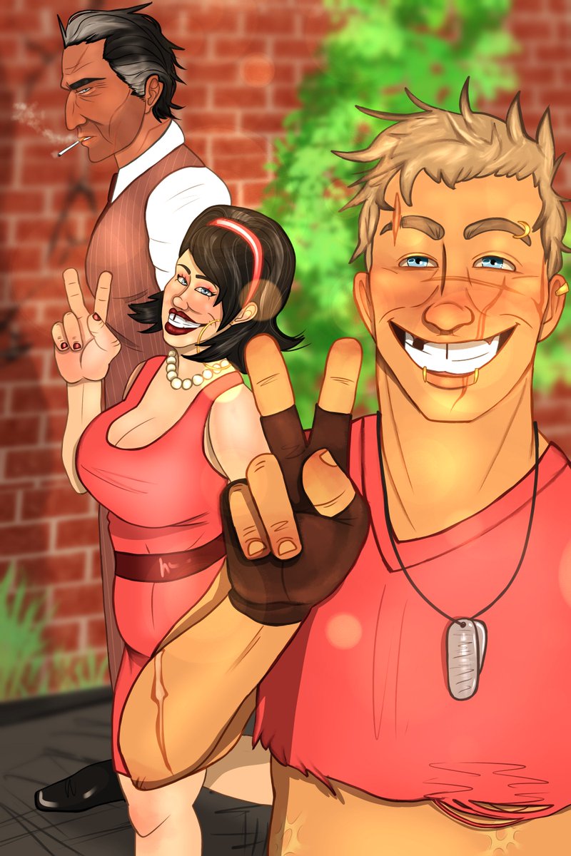 BeastlyBoogie's tweet photo. Mom visits Teufort for summer!🤭💕

#tf2fanart #tf2mercs #tf2 #tf2spy #tf2scout #tf2scoutsmom #tf2scoutsma #TeamFortress2  #teamfortressfanart #tf2jeremy #tf2bluteam #tf2redteam #fanart #art #digitalart https://t.co/VveTevzJYq