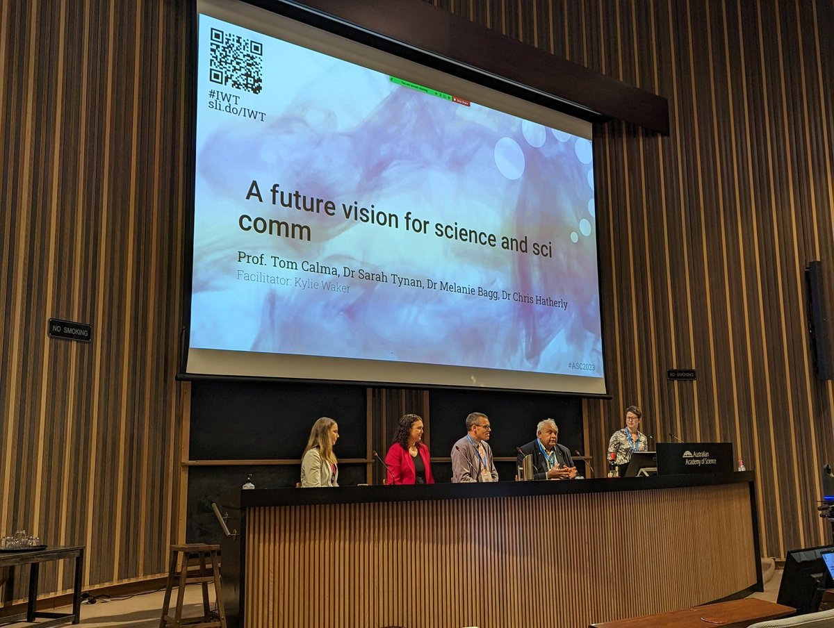 "We need more science communicators nominated as Fellows in the Academy of the Social Sciences in Australia" - and <a href="/AcadSocSci/">Academy of the Social Sciences in Australia</a> CEO <a href="/hatherly_c/">Chris Hatherly</a> says the door is always open.

Chris, I'll be in touch! And <a href="/auscicomm/">ASC</a> how can we encourage this process?

#ASC2023