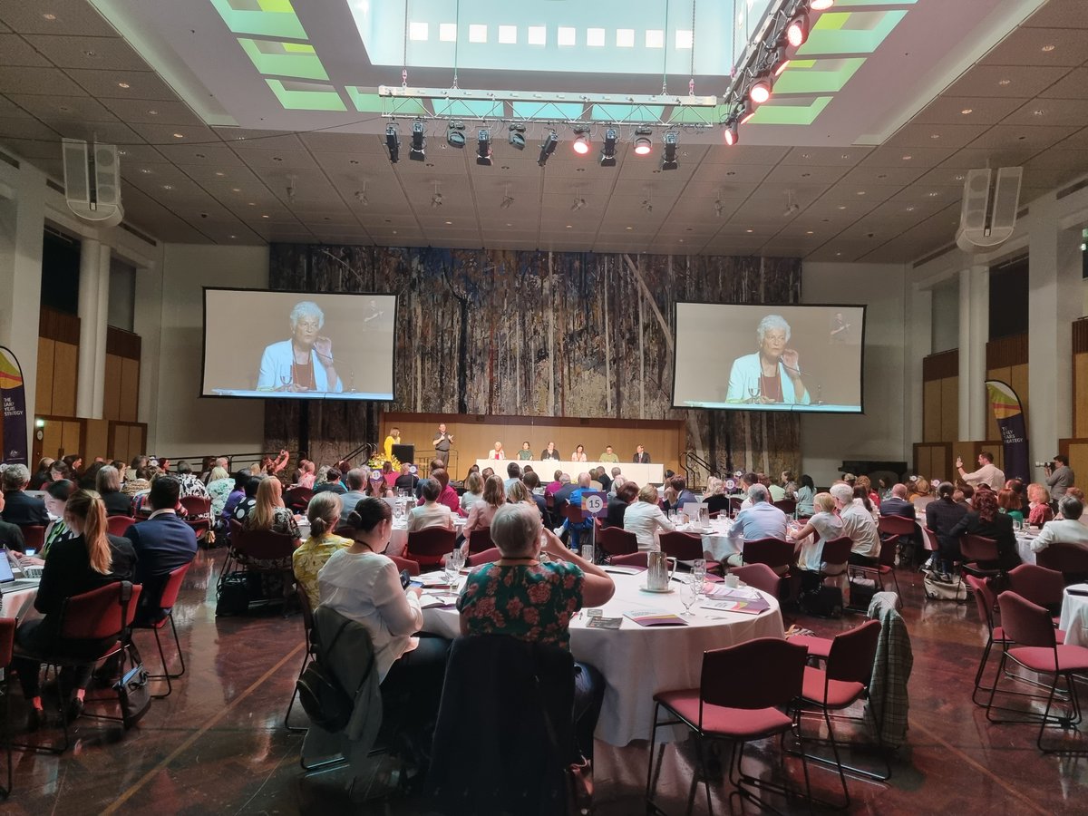 ARACY founder and national treasure Professor Fiona Stanley kicks off discussion at #EYS2023 Early Years Summit with a bold call - to really change the world for our children we need to grow a nation that values children more than GDP.