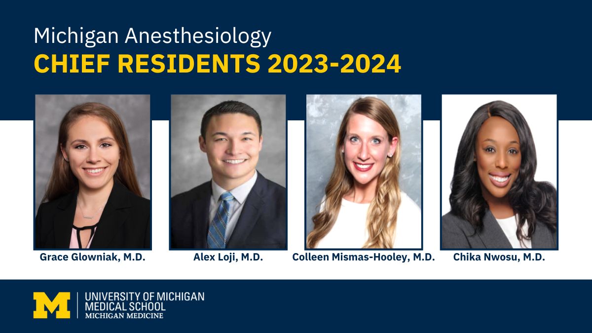 📢📢 We are thrilled to introduce our 2023-2024 chief residents! Drs. Grace Glowniak, Alex Loji, Colleen Mismas-Hooley & Chika Nwosu: We're grateful for your leadership and can't wait to work with you in your new roles!