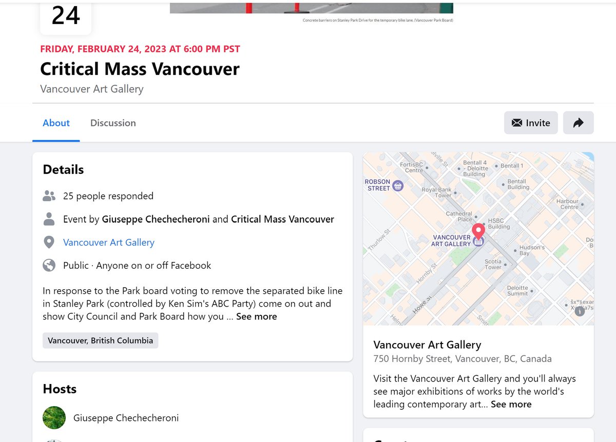 CriticalMassVan's tweet photo. I'm supporting the Critical Mass ride on Friday Feb 24. Power in Numbers! Newbies and Oldies! Bring your friends. I've not been on a CM ride for a long time but the Park Board's ridiculous decision to remove the Stanley Park bike lane has motivated action! https://t.co/VlwOfkDy3r https://t.co/XbJW97Lpdy
