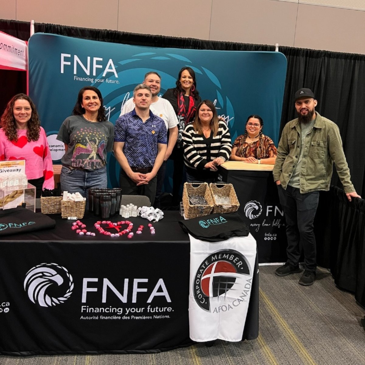 theFNFA's tweet photo. Nous avons passé des moments exceptionnels lors de la tenue de notre kiosque à la 21e Conférence nationale de @AFOA_Canada. Bon retour à celles et ceux qui reviennent d’Ottawa ! Miigwetch Miigwetch Miigwetch aux organisateurs de la conférence #AFPN #YOW #AFOA2023 https://t.co/rzCJ3P8KwZ