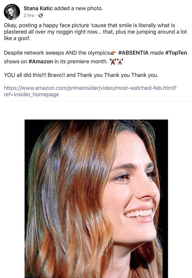 koshaid1's tweet photo. #Tbt 
#Absentia 
#5YearsOfAbsentia #topten #Amazon 
#StanaKatic https://t.co/bWsu2TD0ck