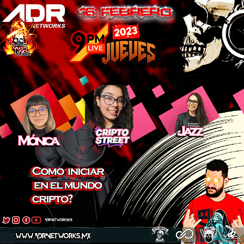 nakedlunchradio (@nakedlunchgr) on Twitter photo Jueves 16 febrero #9pm por <a href="/adrnetworksmx/">ADR Networks</a> #Programa44 vienen a visitarnos 3 mujeres que la rompen durisimo en el mundo cripto, ¿Quieres aprender como iniciar tu viaje en el mundo cripto? (9 pm) no te lo puedes perder!!! por las redes de #ADR Jueves 16 febrero #9pm por <a href="/adrnetworksmx/">ADR Networks</a> #Programa44 vienen a visitarnos 3 mujeres que la rompen durisimo en el mundo cripto, ¿Quieres aprender como iniciar tu viaje en el mundo cripto? (9 pm) no te lo puedes perder!!! por las redes de #ADR