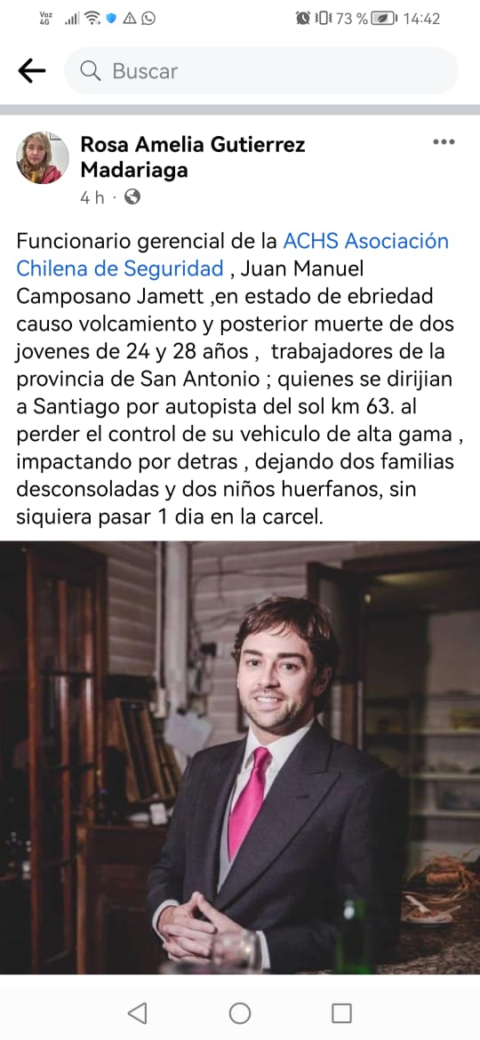 De_0tro_Planeta's tweet image. Favor compartir!!!!!!! asesino suelto 
Hoy 16/2 queda libre paga una multa de 5 millones y además fue  a buscar su auto, mientras dos familias enteras lloran la partida de dos seres queridos, cómo siempre la justicia es para algunos y los que pueden pagar salen impunes 
#Justia
