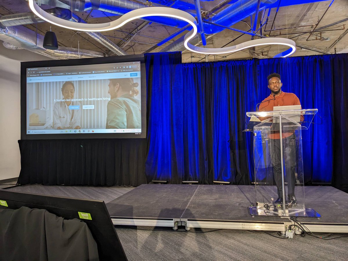 voltaeffect's tweet image. Now we welcome Essential Recruit aka ER. ER is a technology software helping health systems to find, attract, and retain skill talent in one easy to use interface. #DemoCampHFX