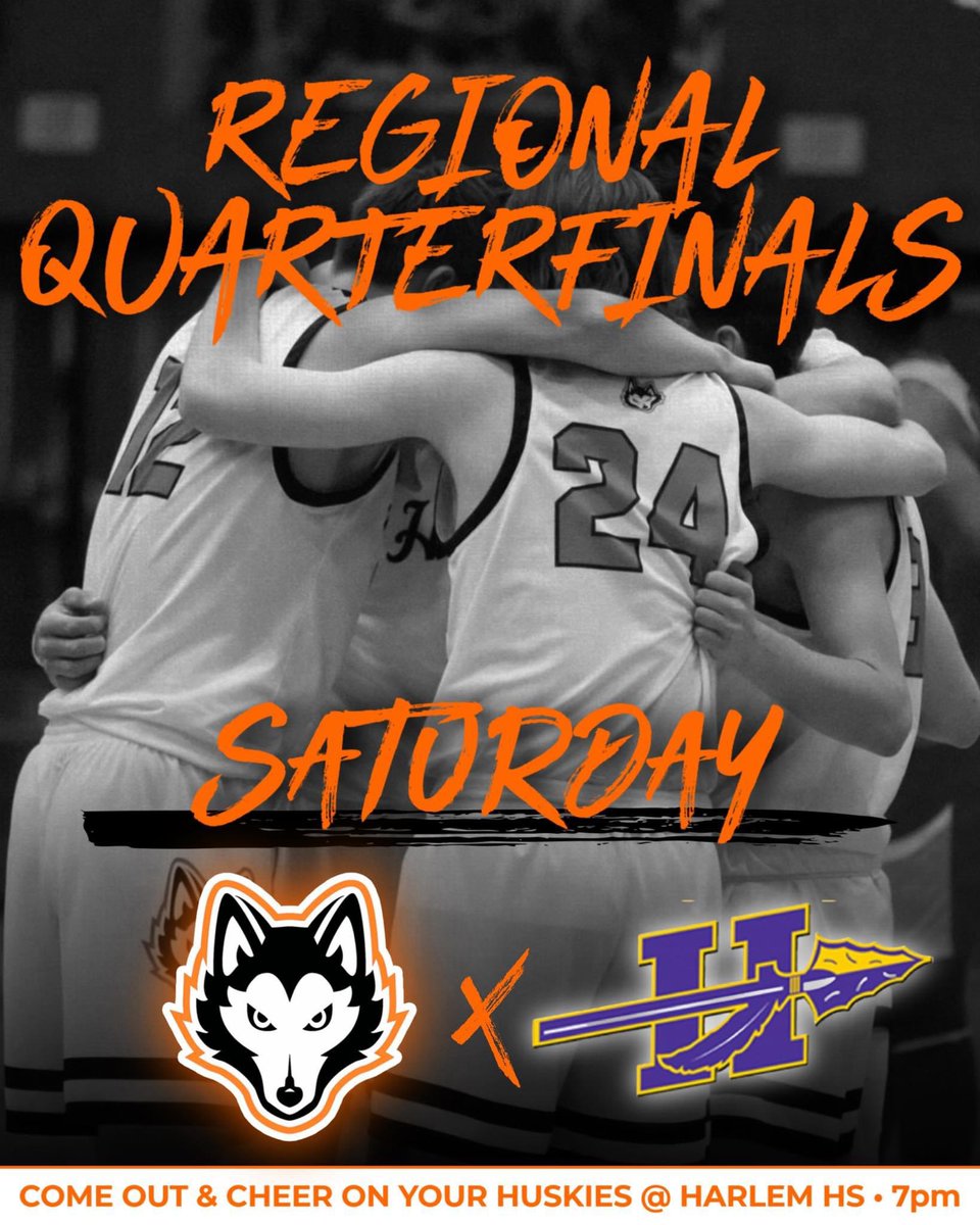 This Saturday at home—7 PM start!  Round 3 with Hononegah. Winner moves on!
