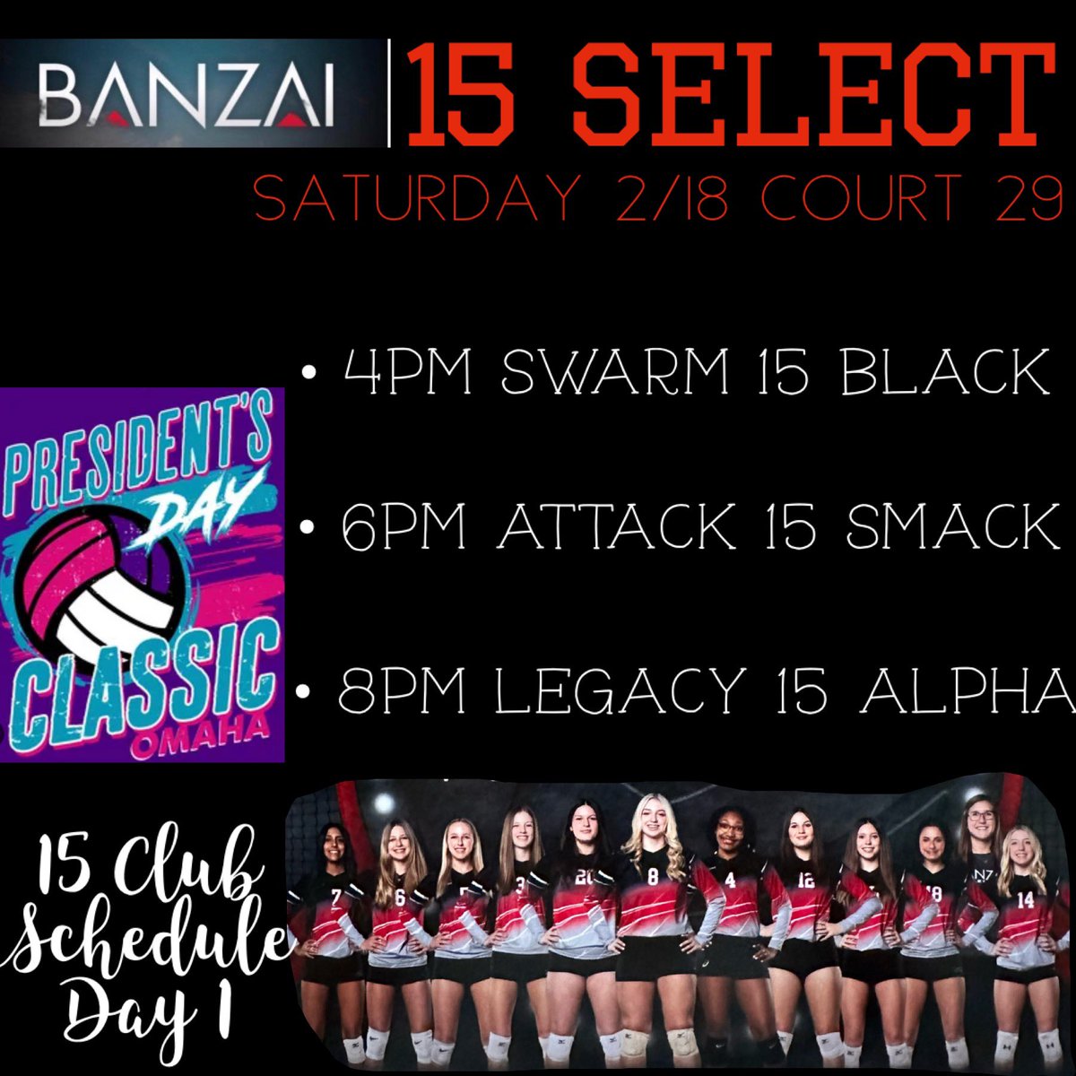 banzai15select's tweet photo. We’re ready to play! Presidents Day Challenge, here we come! https://t.co/kimsDEiaft