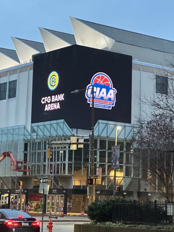 CIAACommish's tweet photo. The countdown is down! Yโall ready! We are about to take over the city and the new renovated state of the art CFG Arena! We closed it after 2022 and we will reopen it for 2023! What a blessing @CIAAForLife @BaltimoreMD @MayorBMScott #cfgarena #bmore #makingnewmemories https://t.co/Jc8atF9rgf