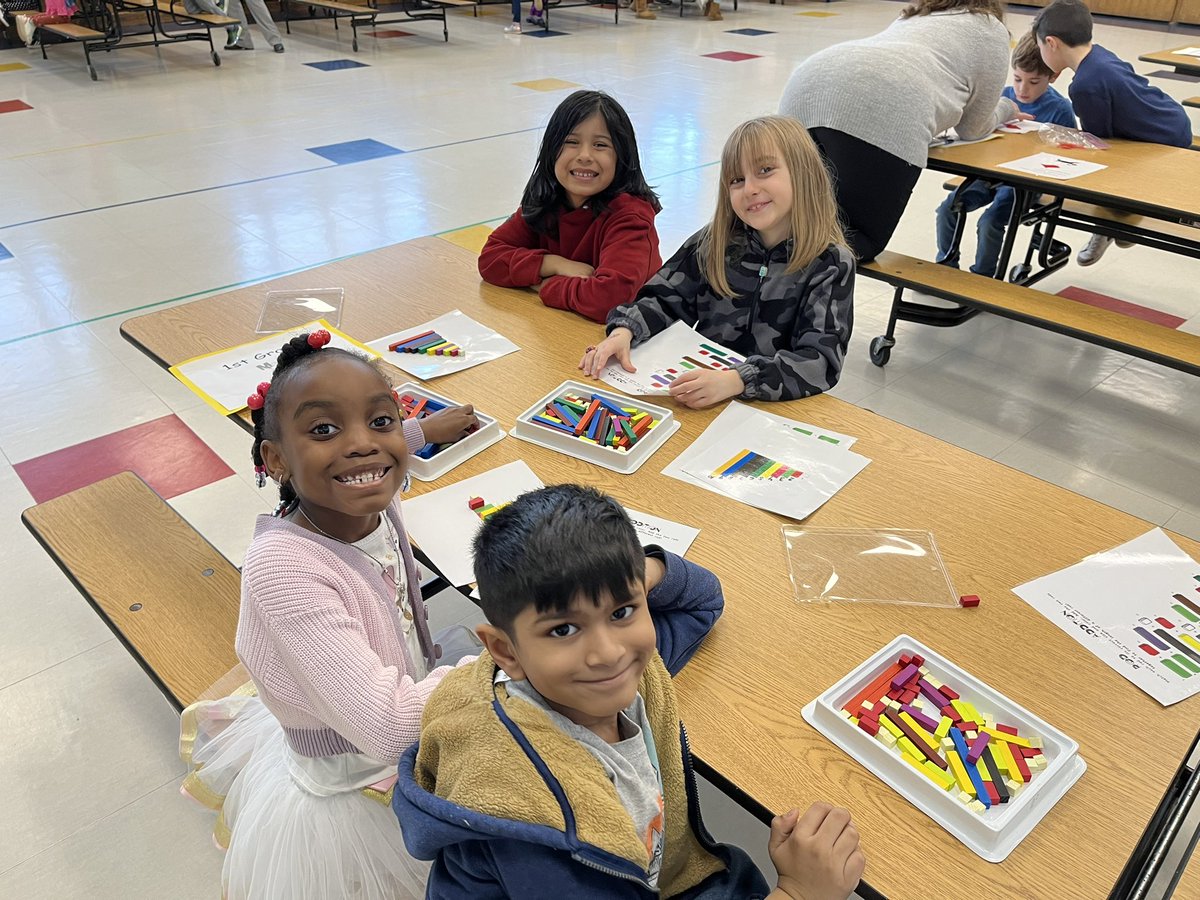 SparkeShines's tweet photo. Math Mania fun continued this week!  Students explored math concepts using a variety of manipulatives and today the Stokes Math Ambassadors visited our classes to share their love of math! #welovemath #youareamathperson @SparkeShines @WeRStokes @LMarks1516 @conklinK1math https://t.co/BA7BhtpKOr