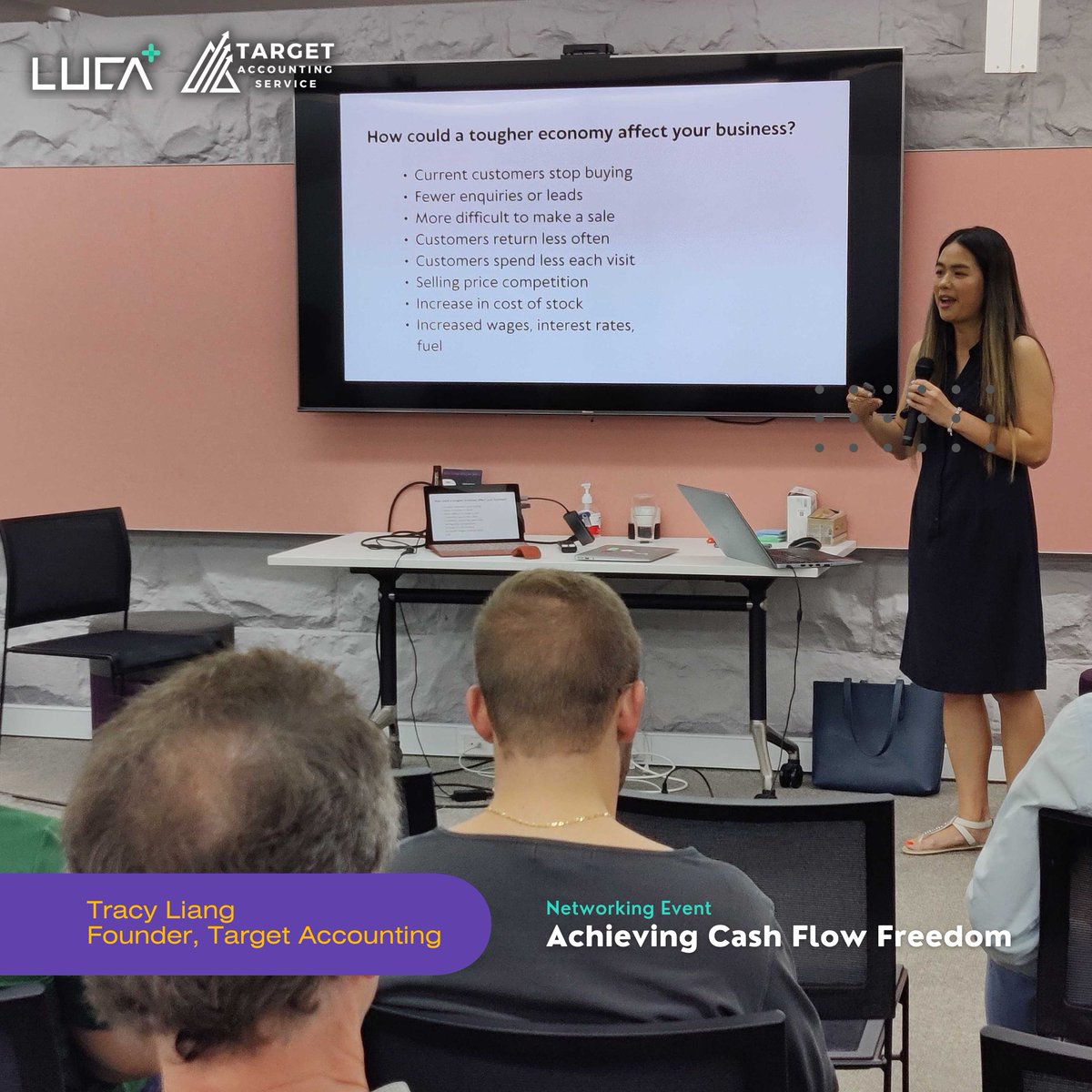 Just wrapped up an amazing networking event! Our utmost gratitude to our Guest Speaker, Tracy Liang, CEO and Founder of Target Accounting, for sharing ways to achieve cash flow freedom. Thank you to everyone who made it happen, looking forward to staying in touch!

#networking