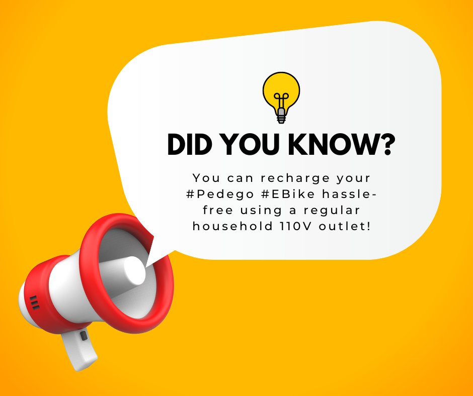 pike812's tweet image. Did You Know? You can recharge your #Pedego #EBike hassle-free using a regular household 110V outlet! ? ? #hellofun #pedegoelectricbikes #pedego #pedegoadventures #goelectric #bikelovers #ebikelovers #ebikestyle #ebikeadventures #ebikelife #ebiketravel #ebikerental #ebikes #ebike