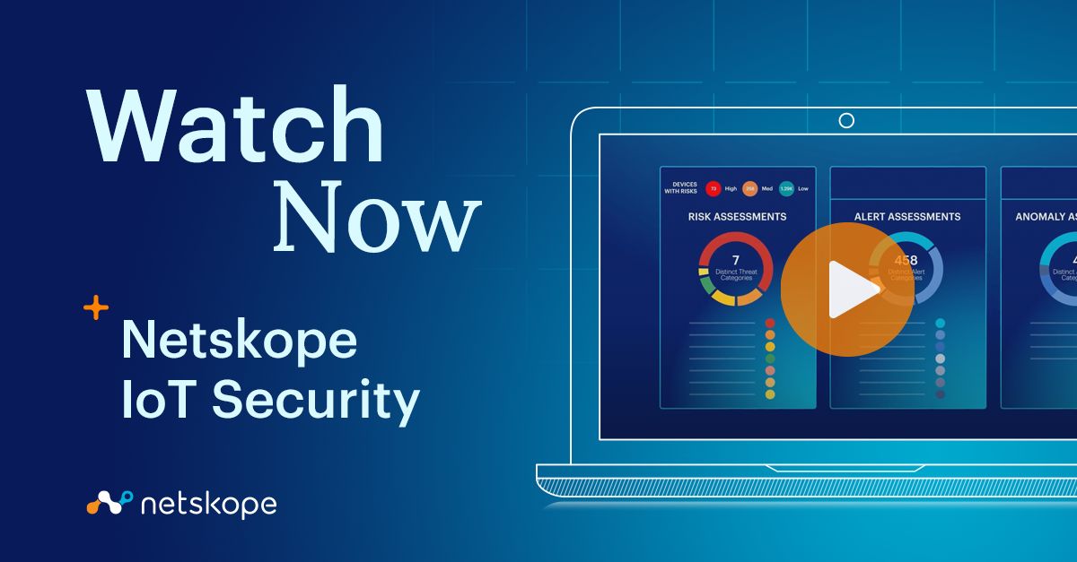 cs2_cybersec's tweet image. Netskope IoT Security proporciona una visibilidad sin precedentes para todos los dispositivos conectados y los protege a través de la clasificación basada en el contexto, la evaluación de riesgos, la segmentación y el control de acceso a escala de IoT lnkd.in/gZ73Wibj #iot