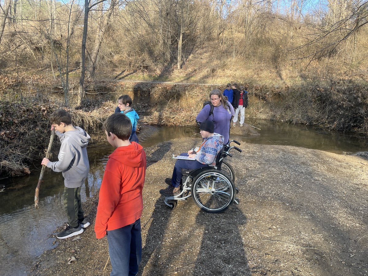 CCPS_ODS's tweet photo. SMS week 3: purple group collected date to determine if the stream is healthy! #ODSchangetheworld https://t.co/IWHPa3ZFa7