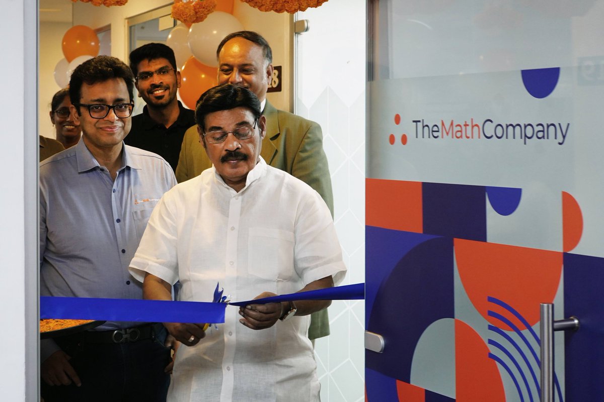 PaarivendharTR's tweet image. Congratulations,   @TheMathCompany, and welcome to Chennai! Wishing your team continued success and growth in the city and globally 
#TheMathCompany #Chennai #DataandAnalytics