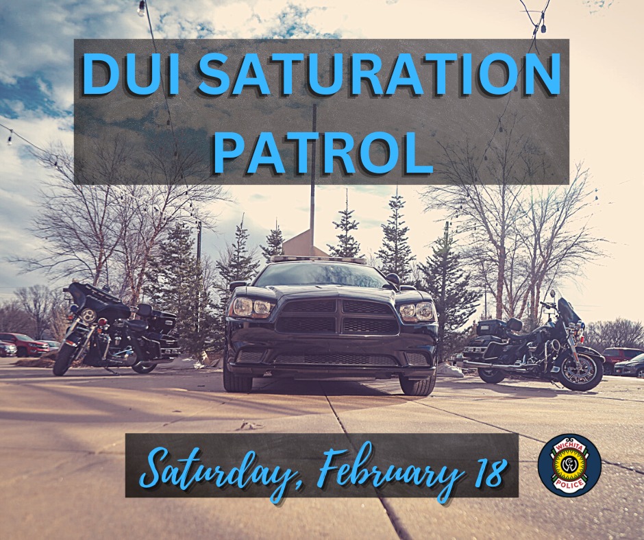 There are WPD officers out every day of the week looking to remove impaired drivers from the road. On Saturday there will be even more. Extra WPD Traffic Section officers will come in on February 18th to conduct a citywide DUI Saturation Patrol.