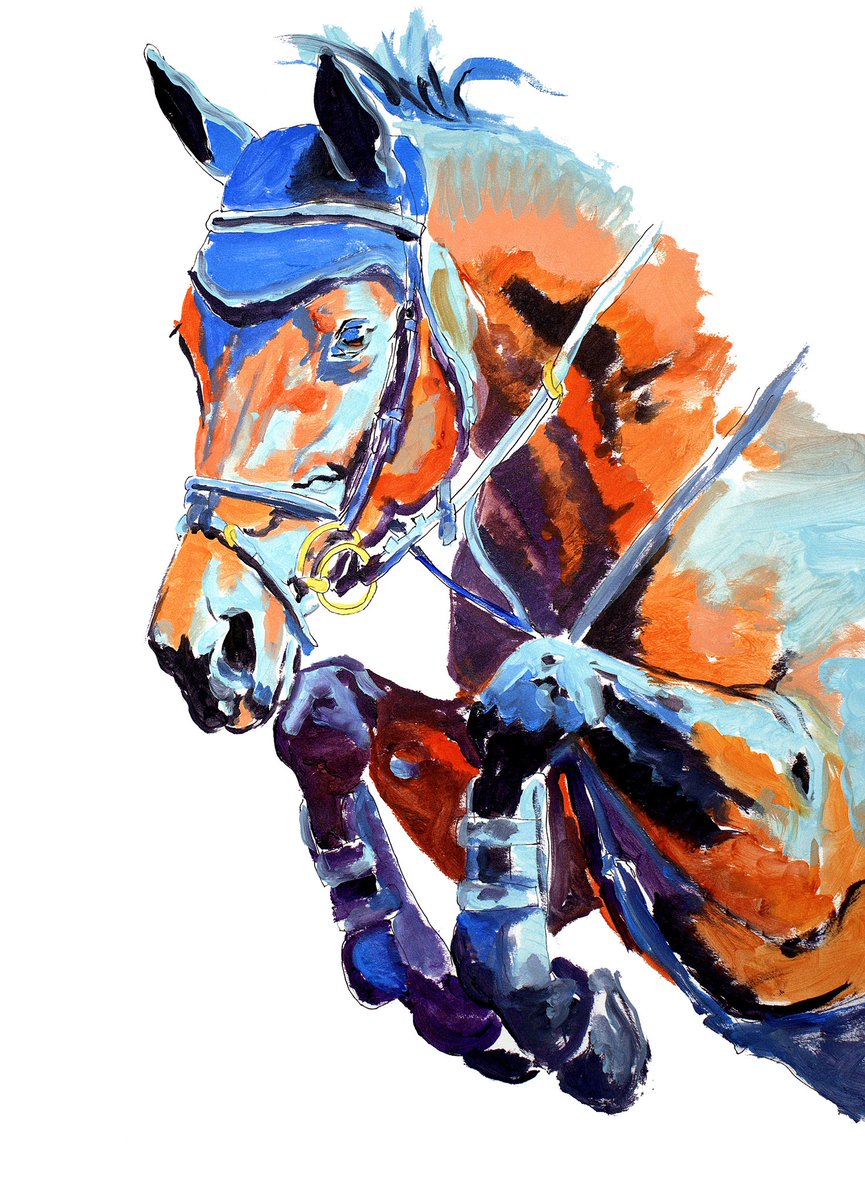 messengerart's tweet photo. “Power And Speed” 24 x 18 inch ink and acrylic on paper. 
#paintings https://t.co/HRGPTJeavK