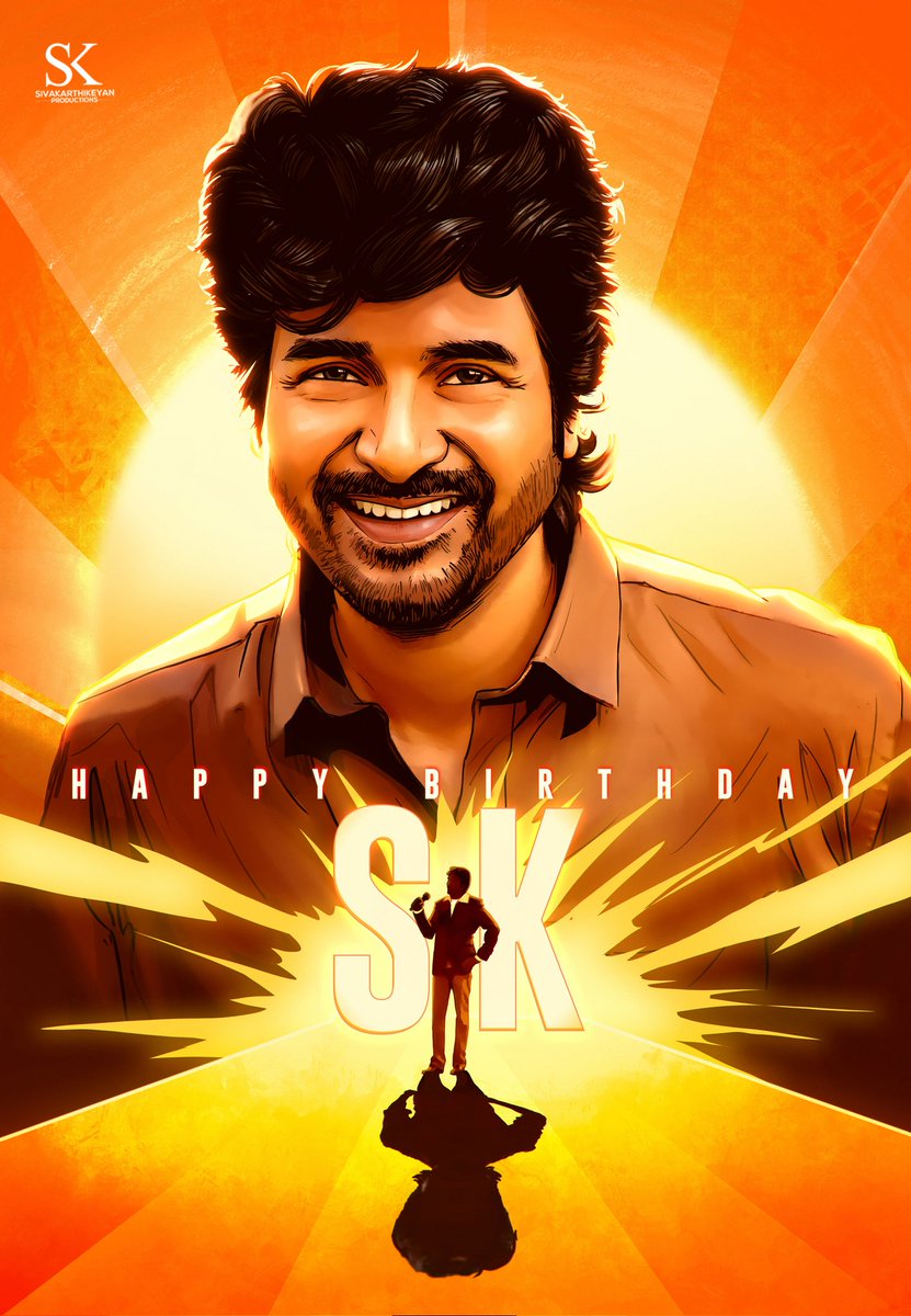 SKProdOffl's tweet photo. We, the team of #SivakarthikeyanProductions wish a very happy birthday to our PRODUCER - the shining STAR - our dearest @Siva_Kartikeyan ❤️🥳

Many more successes await you sir 🎊🎉🤗

#HBDPrinceSK #HBDSivakarthikeyan #HBDSK https://t.co/o0SMaDdO9I