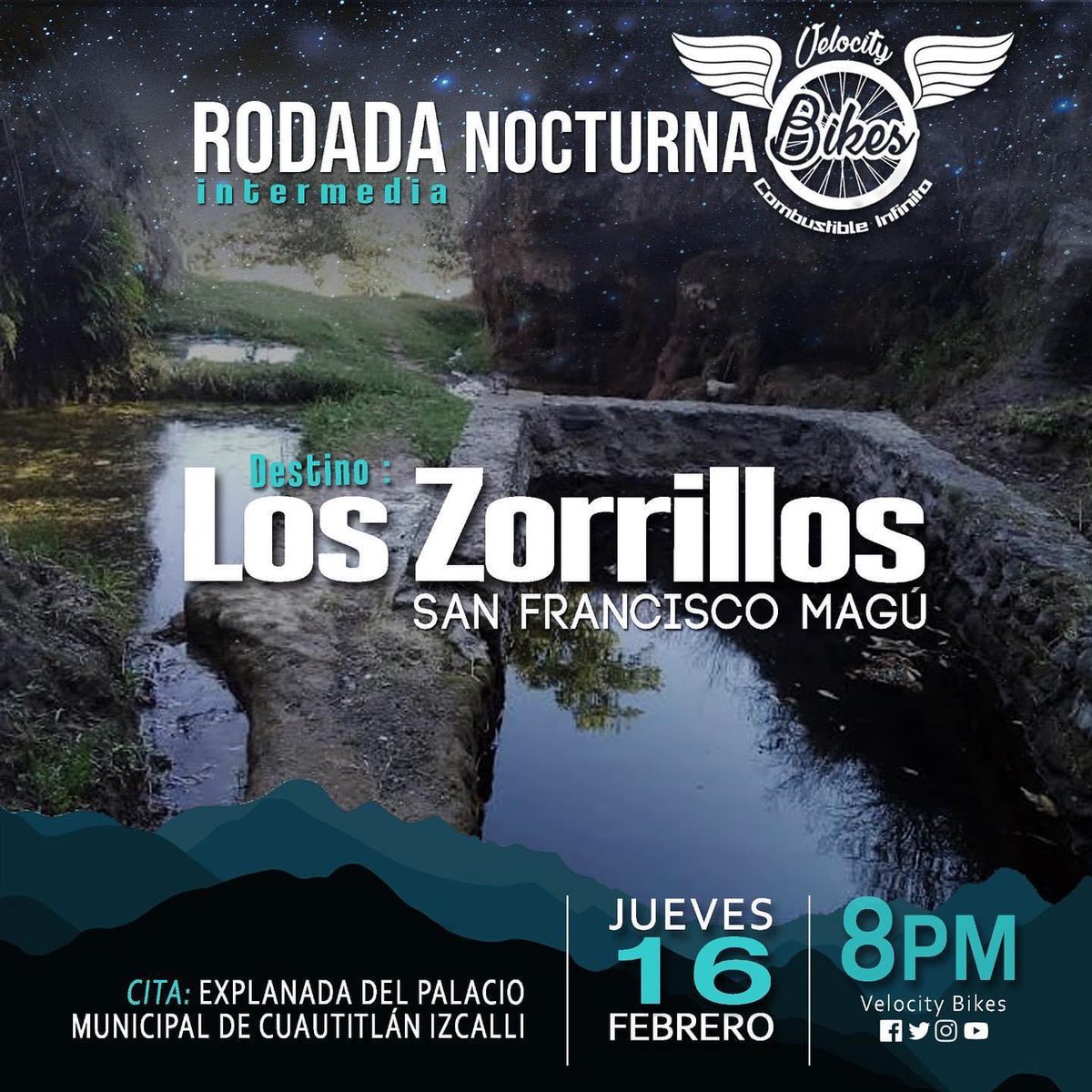 VelocityBikes_'s tweet photo. HOY TOCA…🚲🚲🚲
#RodadaNocturna #VelocityBikes https://t.co/YR3mVouxVP