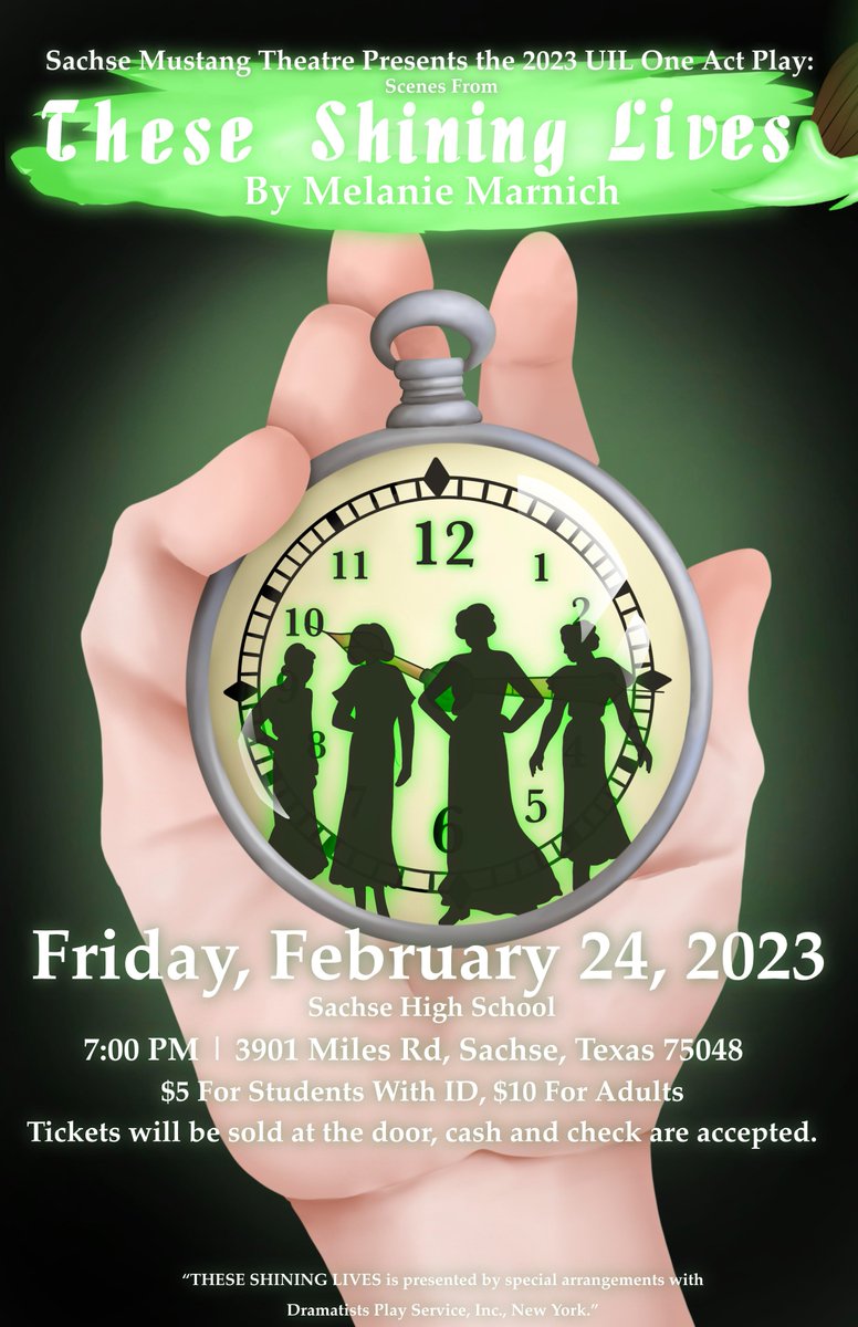 Sachse Mustang Theatre presents the 2023 UIL One Act Play...