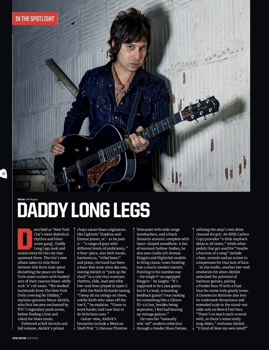 DADDYLONGLE6S's tweet photo. Dig the latest issue of @TotalGuitar Magazine featuring our very own Murat Aktürk! @yeproc @PRBpresents https://t.co/z4QZcGRboU