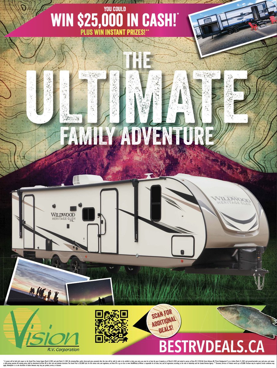 Now this is an event you don’t want to miss. It all ends February 19. So much to see. Don’t forget to scan code below. #rvlife #rvsale #campinglife #campingseason #sale #rvliving #adventure #dontmissit #hurry #wincash #cashprizes