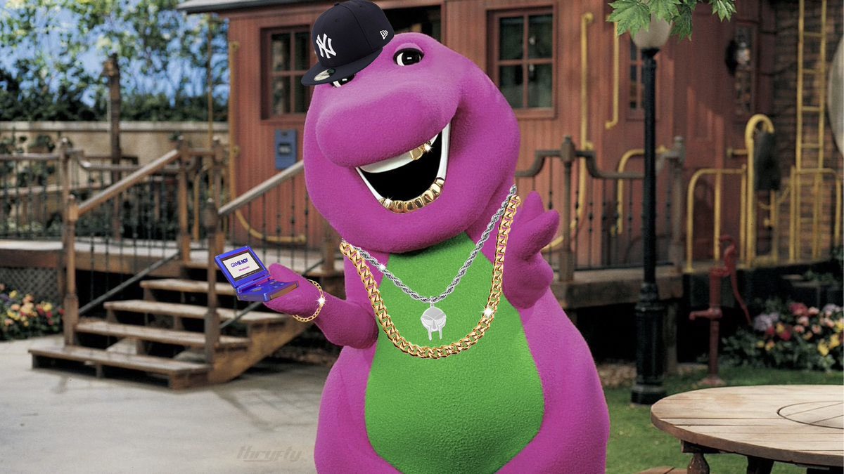 shopthryfty's tweet photo. Barney was really that dude 🤦‍♂️ can’t believe they did my boy like that https://t.co/qYaia8mKws