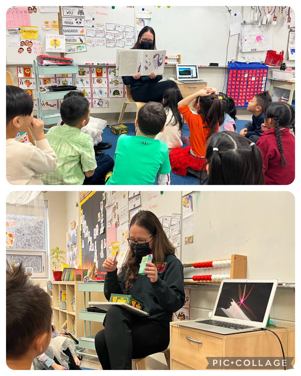 Thank-you @ConnieRanieri for coming to our class to read #whenthecrayonsquit and gifting us with kindness crayons!
