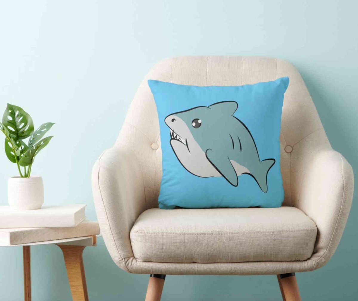 phoenicorn's tweet photo. The Chonky shark is now available as a pillow. https://t.co/UoKa6HmbbO https://t.co/6WBTq6jt88