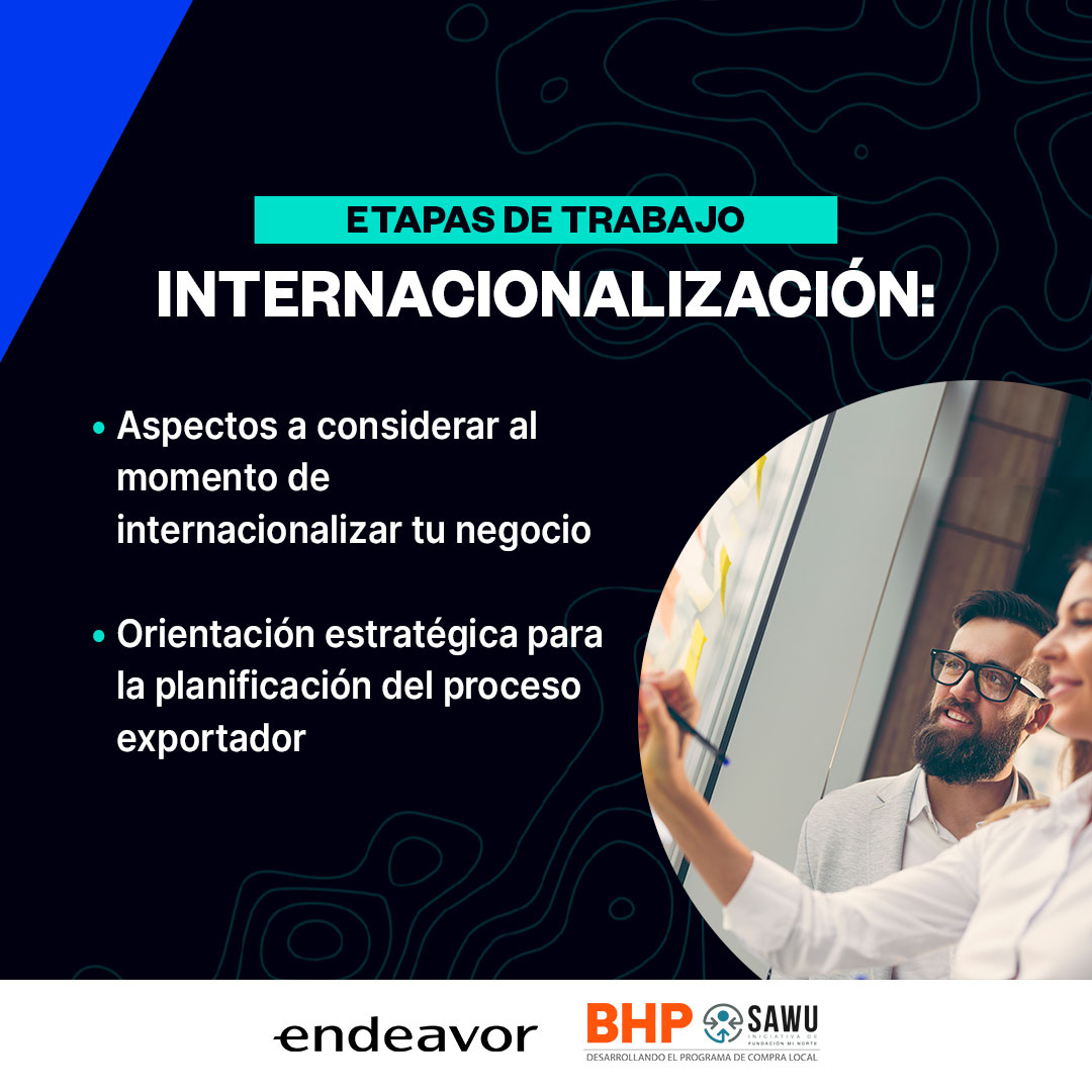 sawu_cl's tweet photo. Si eres proveedor SAWU y quieres llevar tu empresa al exterior, ¡inscríbete en SAWU Bridge, nuestro programa de capacitación desarrollado en alianza con @endeavorchile.
Recibirás todas las herramientas necesarias para posicionar a tu Pyme. Inscríbete en https://t.co/TH675Ow6hs https://t.co/NQQCucPn1D