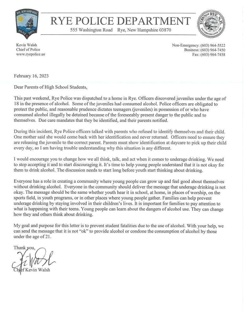 Rye Police NH tweet media