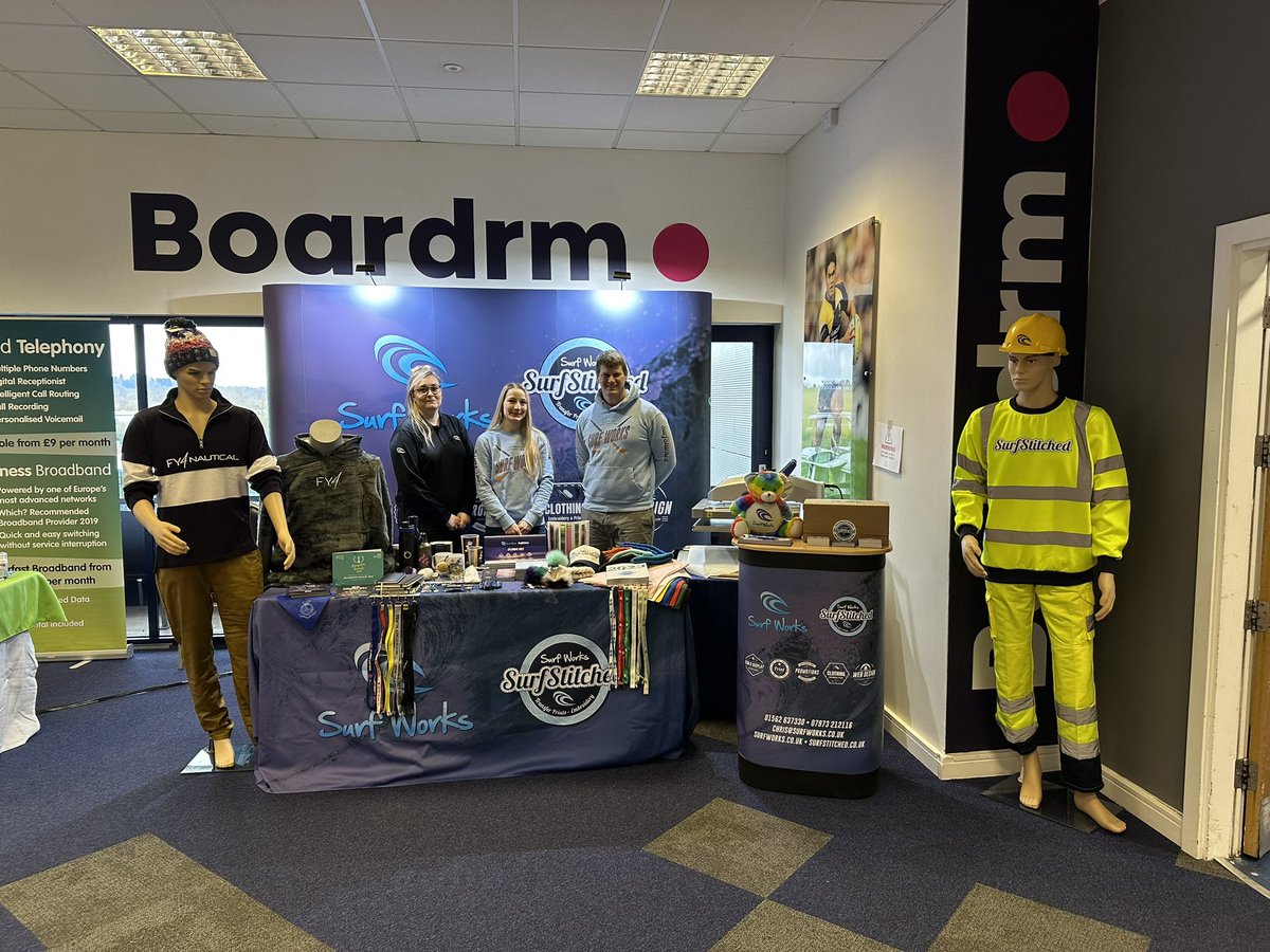 SurfWorks's tweet photo. Great to be back at @SixwaysStadium for the @WorcsFOB! Great to catch up with everyone! #WorcestershireHour 
@SurfStitched @katebsurfworks @Fy4Nautical https://t.co/U4PHQLhE7Q