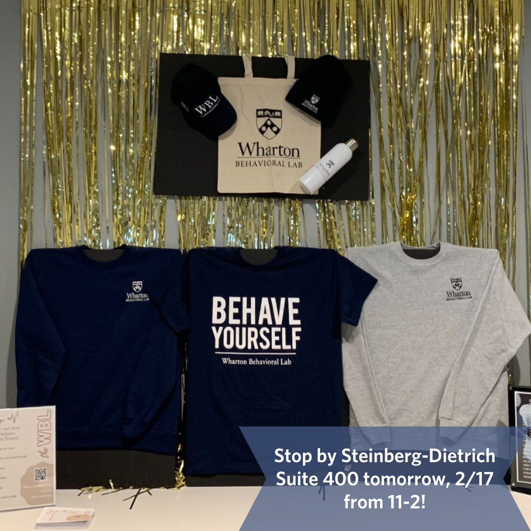Join us for the first ever WBL Open House!

We'll be in the lab (SHDH 400) from 11-2 on Friday, February 17th. We'll have snacks and gift bags for all registered participants in attendance and an opportunity to win all of our great merch. See you all there!