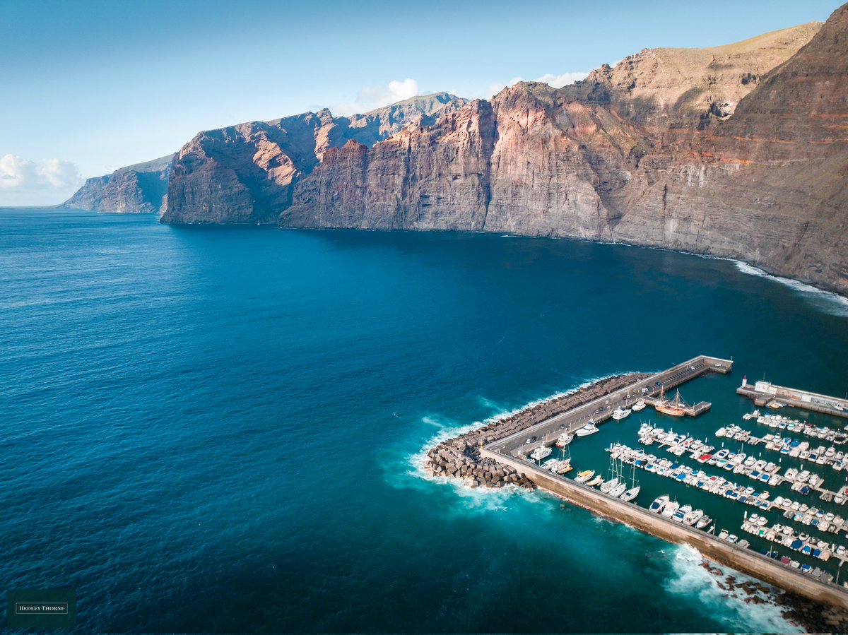 Los Gigantes ('The Giants'); the local cliffs tower to around 2,300ft above our local harbour.