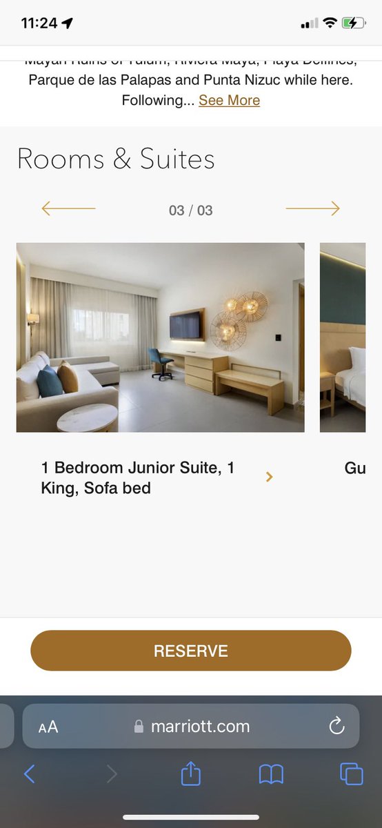 agneshere's tweet photo. Hey @Marriott @MarriottBonvoy @CourtyardHotels. Buyer beware. I booked a suite at Courtyard Cancun Airport that includes 1 king and 1 sofabed. There’s no bed. Only sofa. Hotel manager said we could sleep on the sofa so it’s a sofa “bed.” Ummm… no. #baitandswitch #shady #illegal https://t.co/T2Hq8i5FuR