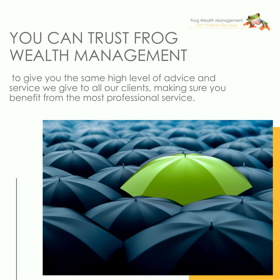Frogwealth's tweet image. You may rest assured that Frog Wealth Management will provide you with the same expert guidance and service that we provide to all of our clients.