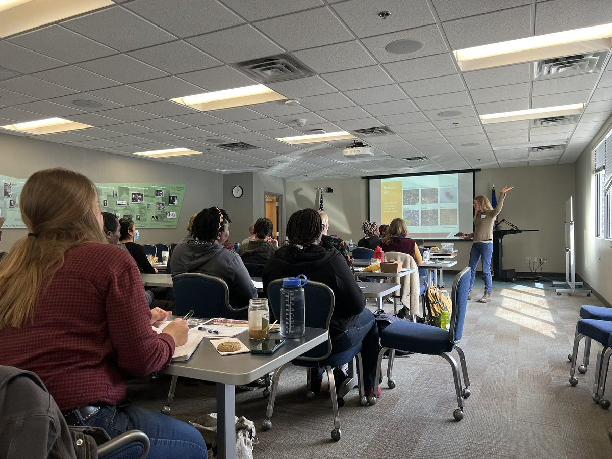 Kicking off another #foodsafety #GAPs training with a room full of small farmers. Lots of laughs and great questions about all things #poop on their farms. Co-trainer experienced farmer Joan is telling great stories and keeping everyone engaged. Next up, farmer/buyer networking.