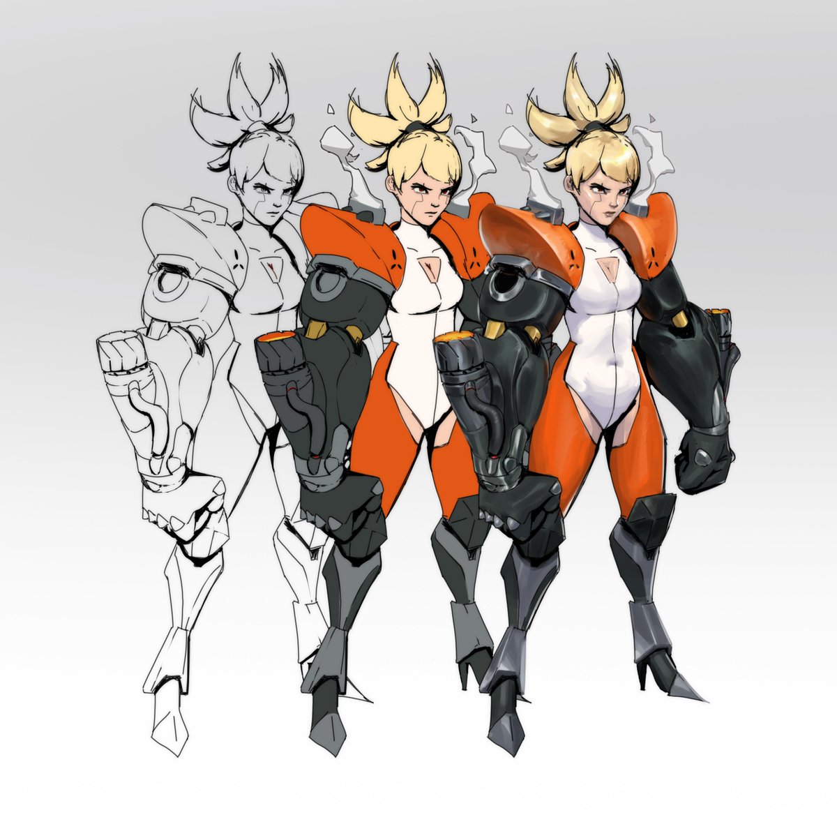 sunpunch_'s tweet photo. Character Concept Test https://t.co/9XxmW6E5QI