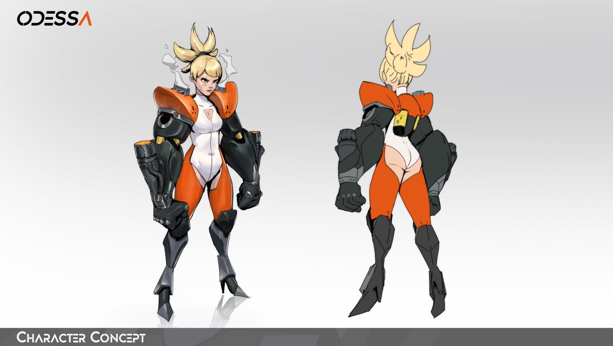 sunpunch_'s tweet photo. Character Concept Test https://t.co/9XxmW6E5QI