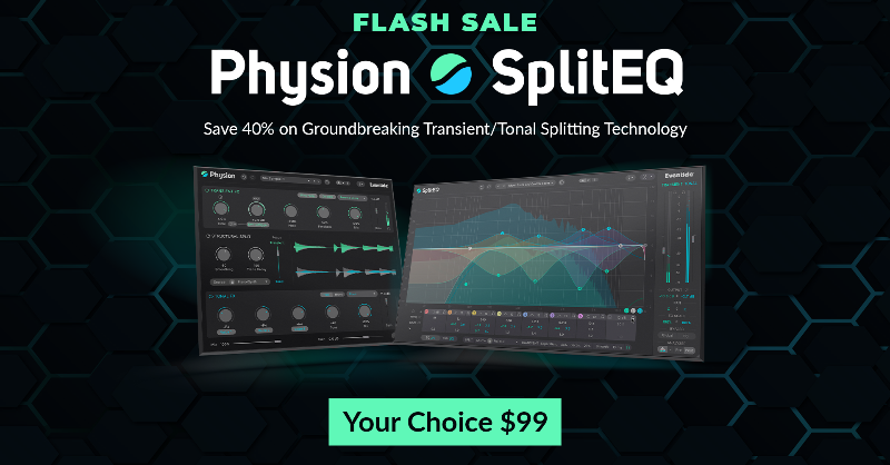 EventideAudio's tweet photo. 🚨Flash Sale!🚨 Discover new mixing solutions and creative applications with the #SplitEQ and #Physion plug-ins! Now 40% off thru the end of the month!