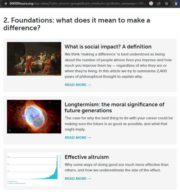 VVayaka's tweet photo. @SciShowTangents hi im a long time listener of the pod (definitely ranks in my top 3, so thanks for the awesome content!!) but I have to voice my concern regarding your latest sponsor, 80000 hours, which is tied to 2 very dodgy (&amp;growing) movements called Effective Altruism and Longtermism (1/4) https://t.co/Wu7aXnpj5E