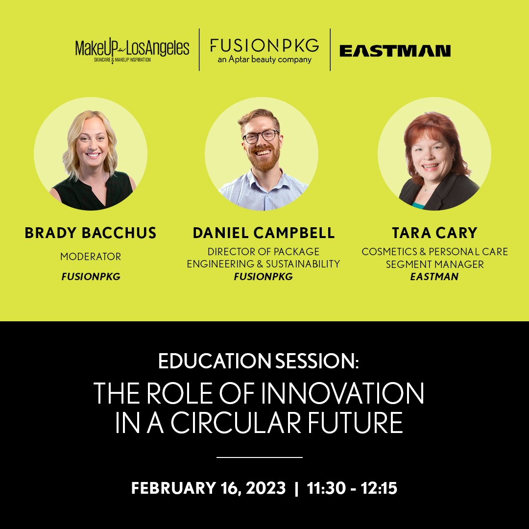 Today at MakeUp in LA Beauty Agora booth #F39! Join us for an informative conversation on the role of #innovation in a circular future.

#skincare #complexion #custom #innovations #turnkey #sustainability #tradeshow #LA