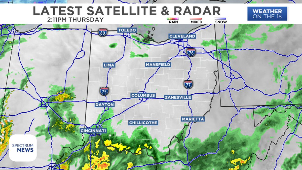 Spectrum News 1 OH on Twitter "RADAR ON THE 1s Here is the latest
