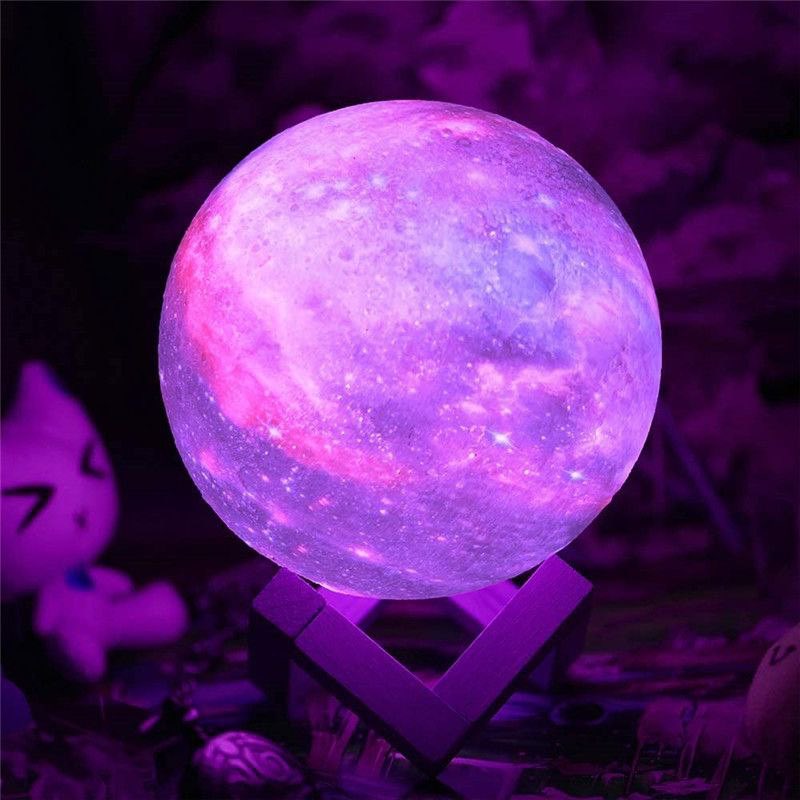 Purple Moon Lamp