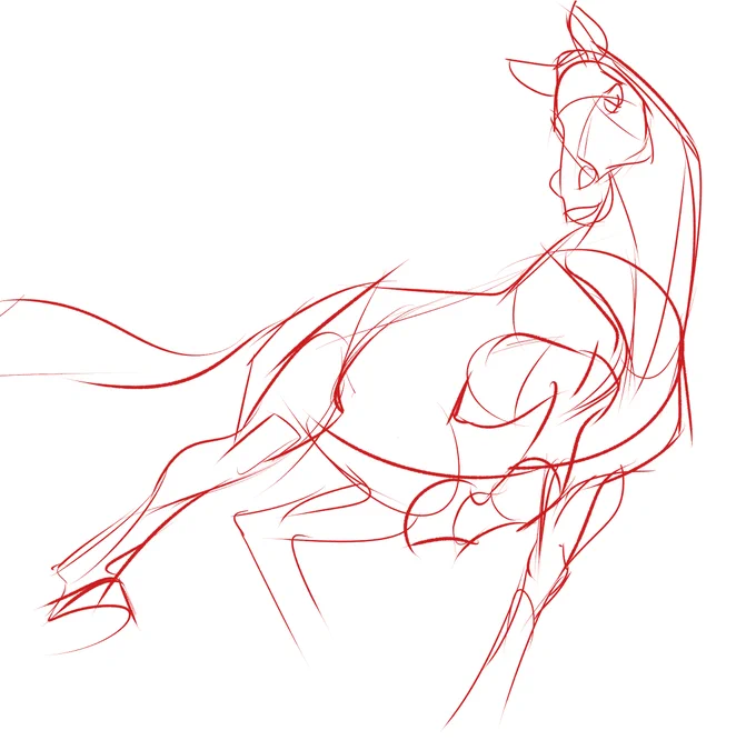 Horse doodle. 