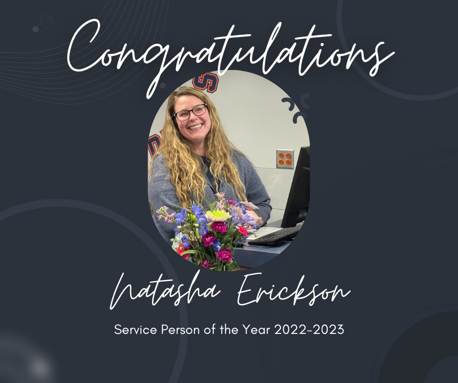 Shirley_Heim_MS's tweet photo. Congratulations to Ms. Erickson for being selected as Heim's Service Person of the year! We couldn't run this school without you. https://t.co/W9rCYhOnBM