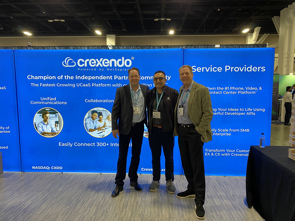 Crexendo® (@crexendo) on Twitter photo Are you at #ITExpo today? Stop by booth #434 in the exhibit hall to learn why over 3 million end users and counting trust their business communications to our award-winning platform.
#TeamCrexendo #UCaaS #CCaaS #voip #techsupershow <a href="/JonBrinton/">Jon Brinton</a> <a href="/_abuch_/">Anand Buch</a> <a href="/douggaylor/">Doug Gaylor</a> Are you at #ITExpo today? Stop by booth #434 in the exhibit hall to learn why over 3 million end users and counting trust their business communications to our award-winning platform.
#TeamCrexendo #UCaaS #CCaaS #voip #techsupershow <a href="/JonBrinton/">Jon Brinton</a> <a href="/_abuch_/">Anand Buch</a> <a href="/douggaylor/">Doug Gaylor</a>