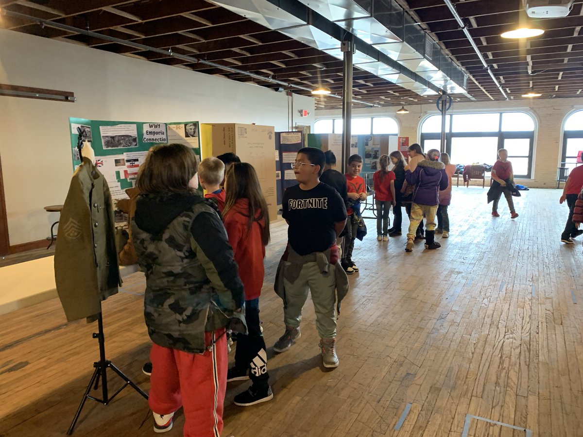 MrsVortherms3rd's tweet photo. We are excited for our grand opening tonight! Our families are getting an opportunity to have a sneak preview of our exhibits! @villeagles @Emporia253 https://t.co/ouAzxKKA8Z
