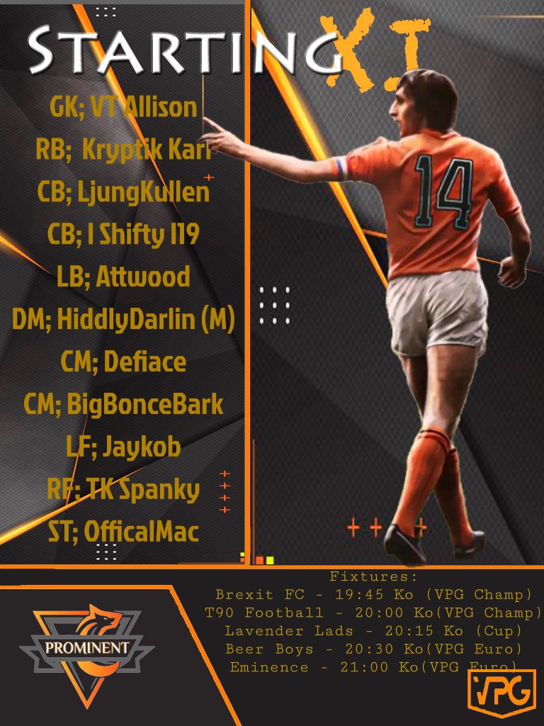 The team is in and it’s a strong line up for tonight as the boys look to push on in the Championship before looking to cement a place in the next round of the cup then finally trying to lockdown a automatic promotion spot in League 1