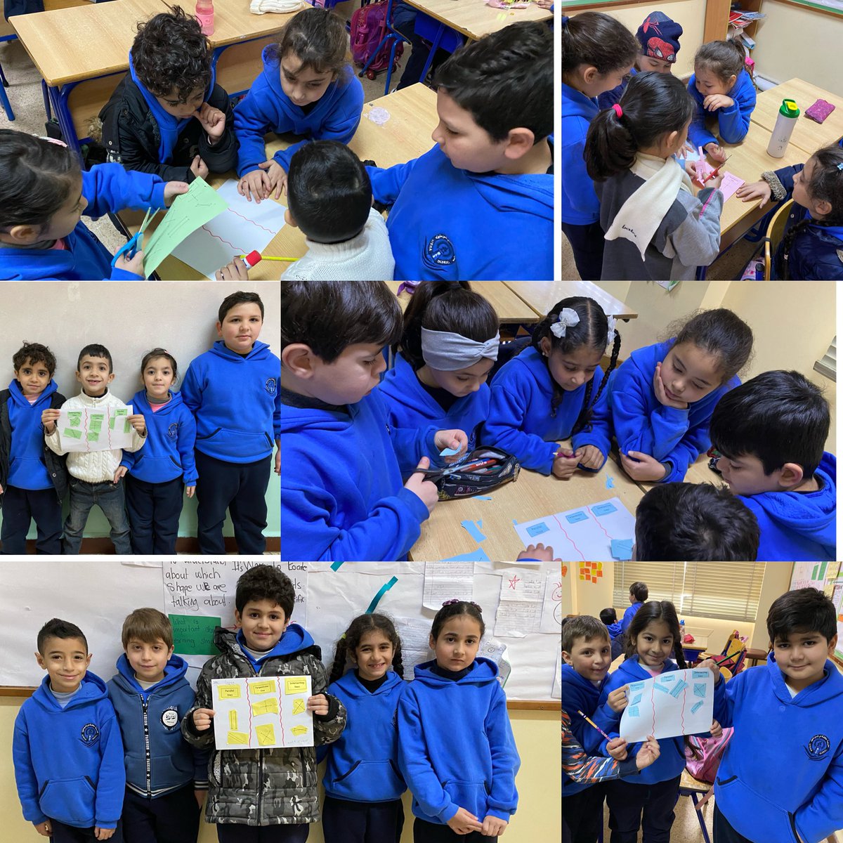YGhobon's tweet image. Teaching types of lines is a cut above the rest! Grade 2 learners had a blast cutting and pasting different types of lines to match the corresponding pictures. 
#MathMadeFun #mathart 
@FawziehHn 
@MakAishaSchool